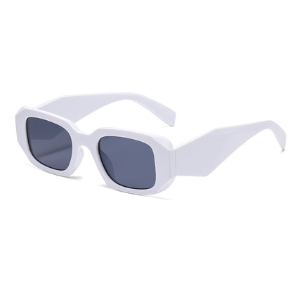 2026 European and American Irregular Punk Sunglasses Retro Ins Sunglasses Street Style Small Square Frame Men's Street Style Cut-Edge Glasses