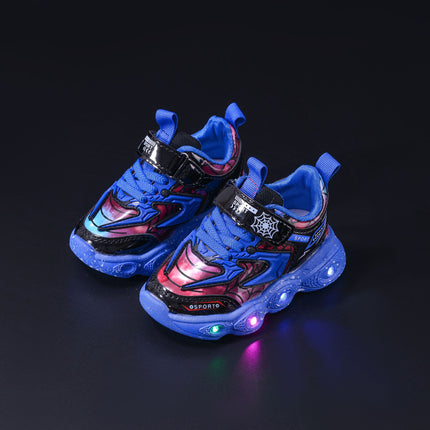 2024 spring and autumn new children's sneaker LED luminous children's shoes 1-6 years old boys casual shoes children's shoes with lights