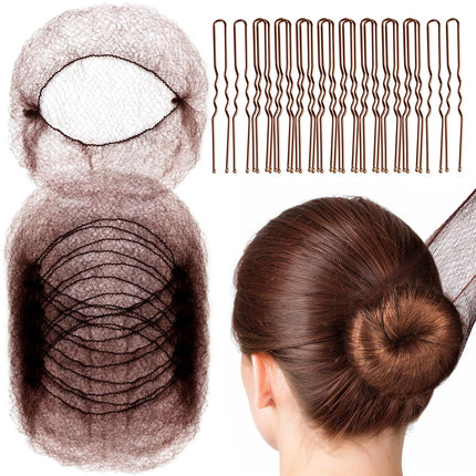 Hair Twister, Dance Net Bag, Ball Head, Stewardess Hair Flower, Invisible Hair Net, Wig, Disposable Hair Bag