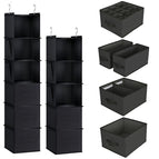 Grey / 6-layer hook + 5 drawers/set