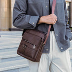 Brown vertical large bag