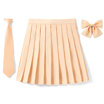 Factory Outlet in stock New High Waist Japanese plus size Animation Pleated Skirt Spring and Autumn COS Class Uniform School Uniform Men's and Women's Skirt