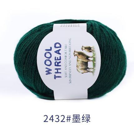 Cross-Border Wholesale Merino Wool Thread Handmade Stick Needle Hand Knitted Sweater Wool Pants Jacket Hat Scarf Shawl Thread