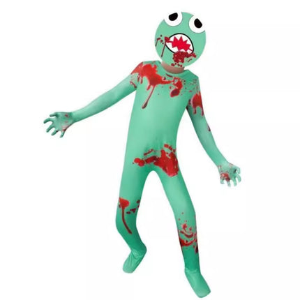 Halloween Rainbow friends ROBLOX rainbow game cos clothes Blue little monster props costume jumpsuit