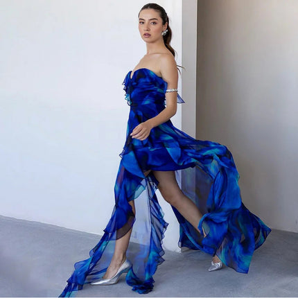 2024 European and American Swimwear New Ruffled Atmosphere Suit Beach Holiday suit Women's Cross-border Explosions