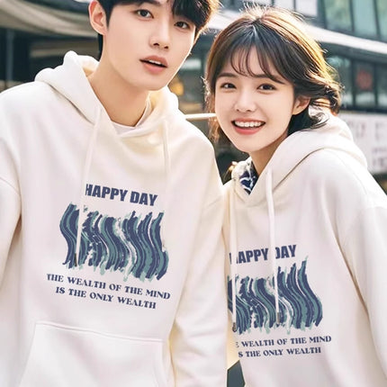 High-End Oversize Tops for Men and Women, Special Couple Wear, Autumn and Winter Velvet Hooded Sweatshirts, Trendy Brand Class Uniforms