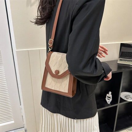 Mobile Phone Bag for Women 2024 New Cross-Border Niche Mini Retro Versatile Shoulder Crossbody Lipstick Bag Portable
