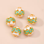 8. small hollow six-petal flower beads 8mm