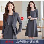 Gray suit + dress / 4XL
