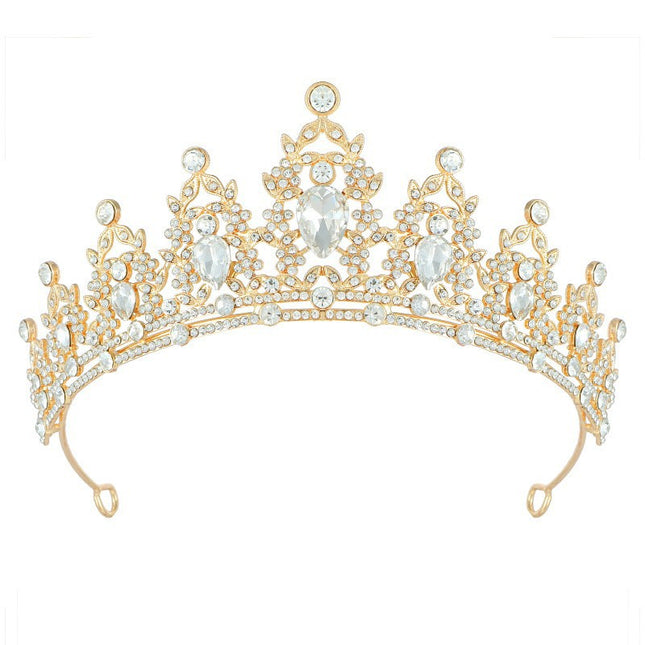 European and American Fashion Birthday Crystal Crown Tiara Decoration Girl Party Photo Internet Celebrity Atmosphere Props Scene Layout