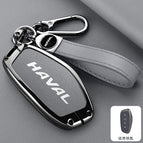 [haval model b] double-sided leather pebbled gray + a04 rope + rope buckle