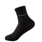 Mid-calf black socks