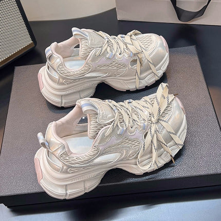 Trendy Popular Dad Shoes 2025 Platform Thick-Soled German Training Shoes Fashionable Stylish Mesh Casual Sports Sandals