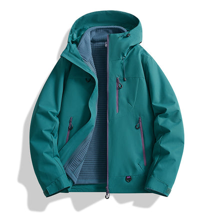 2025 New Style Jacket for Men and Women, Outdoor Three-In-One Windproof and Waterproof Detachable Two-Piece Jacket in Stock