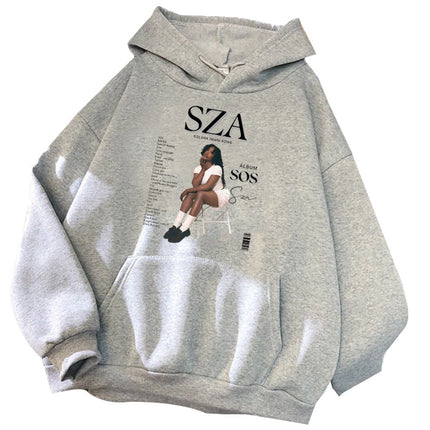 Sza Sos Album Hoodie Sza Fan Hoodie Unisex Harajuku Sweatshi