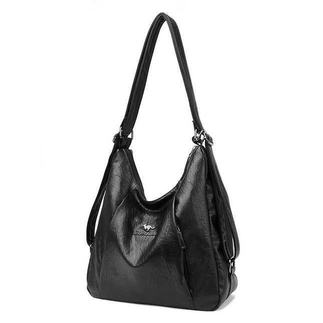 Women's Backpack New Fashion Middle-aged Mother Bag Multi-back Shoulder Bag Large Capacity All-match Commuter Crossbody Bag