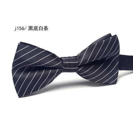 Bow Tie Men's Wedding Groom Best Man Formal Shirt Performance Brother Group Pattern Bow Tie Wedding Trendy Dress