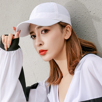 Quick-Drying Baseball Hat Men's Summer Outdoor Sports Sun Protection Breathable Hole Sun Hat Korean Style Casual Sunshade Peaked Cap