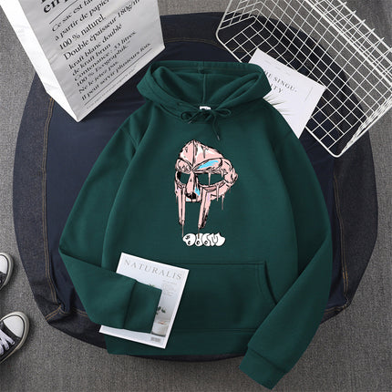 [Cross-border European Code] Mf Doom hoodies women Kawaii Fleece 90s Hoodie