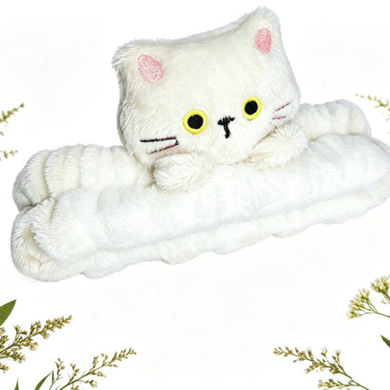Face Wash Plush Headband for Women, Cute New Cartoon Headwear, Face Wash Mask, Hairband, Non-Slip Headband, Hair Accessories