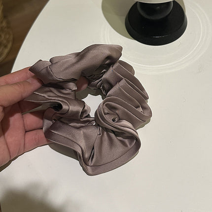 New French Style All-match Large Intestine Hair Ring High Elastic Durable Exquisite Rubber Tendons Do Not Hit with Payon Headline Elegant Hair Accessories
