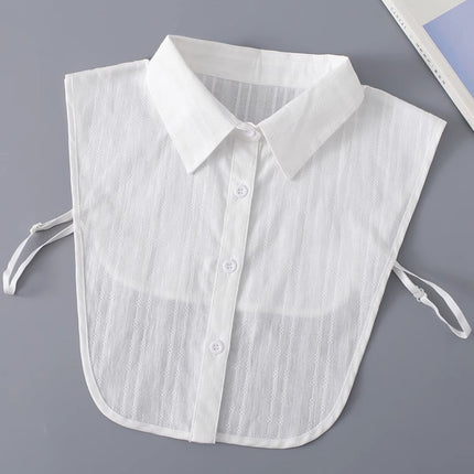 Cotton Brushed Plaid Winter Sweater Fake Collar Collar Protector Unisex Shirt Collar Fashionable Versatile Fake Collar