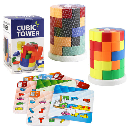 Children's DIY Matching Variety Cube Building Blocks Cylindrical Stacking Music Parent-Child Interactive Building Blocks Toy