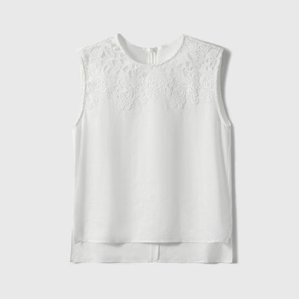 Cross-border 2025 Summer New Breathable Loose White suit Simple Breathable Top Shorts Two-piece Set