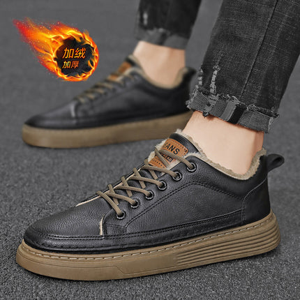 Men's Shoes Spring Business Casual Soft-soled Leather Labor Protection Work Chef Kitchen Sneakers All-match Trendy Shoes 2025