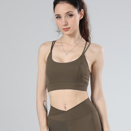 Yoga clothing lulu yoga vest naked yoga clothing women sexy fitness clothing running tight wholesale sling exercise