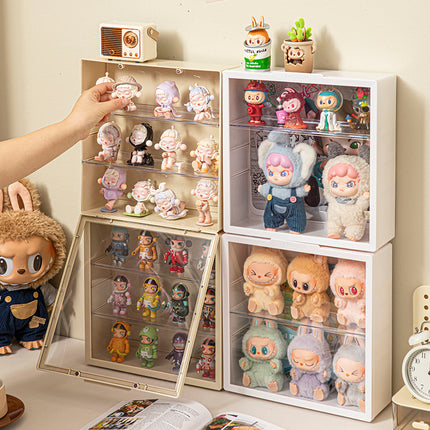 Labubu Display Box Wall-Mounted Labubu Blind Box Storage Box Hand-Made Doll Display Shelf Without Punching