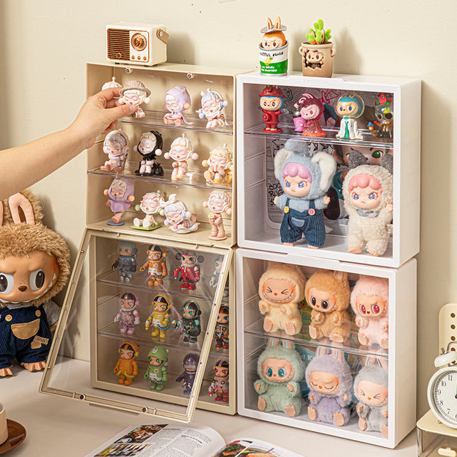 Labubu Display Box Wall-Mounted Labubu Blind Box Storage Box Hand-Made Doll Display Shelf Without Punching