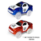 Luminous police car red + luminous police car blue