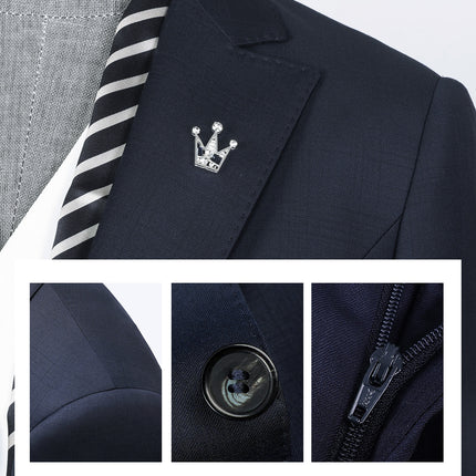 High-End Women's Suit 70% Wool Machine Washable Suit High-End Work Clothes Professional Formal Wear for Men and Women