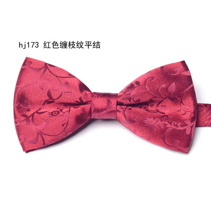 Bow Tie Men's Wedding Groom Best Man Formal Shirt Performance Brother Group Pattern Bow Tie Wedding Trendy Dress