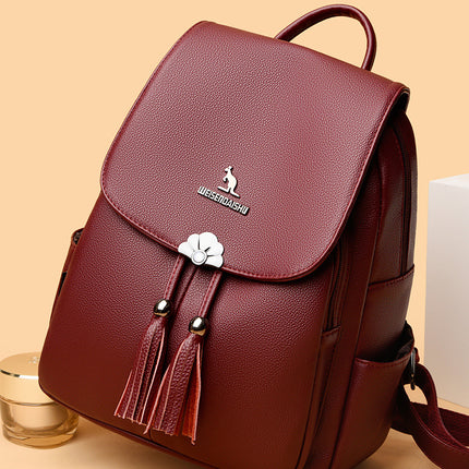 Foreign Trade Women's Backpack 2026 New Fashion Versatile Large-Capacity Travel Backpack Simple Middle-Aged Mom Bag Trendy