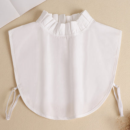 Fake Collar Women's All-match Fake Collar Shirt Decorative Collar Ruffled Fake Collar White Shirt Autumn and Winter with Sweater Decorative Collar