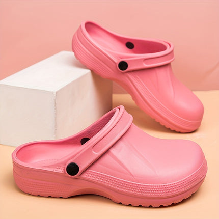 Black Eva Clogs - Non-Slip, Lightweight, Durable Garden