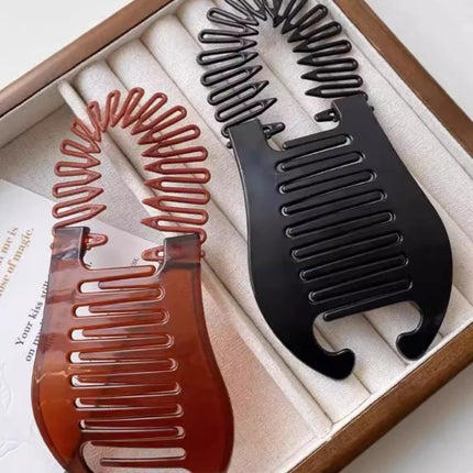 Cross-border lazy banana clip vertical clip ponytail hairpin women's new large hair quantity multi-clip headdress high-grade hair clip