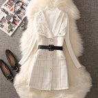 White + white sweater [two-piece set] / S recommended to wear 40-45kg