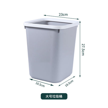 Trash can household large capacity cracker type living room kitchen bathroom with lid office plastic trash basket wholesale