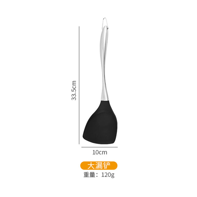 Food Grade Silicone 11 Pieces Kitchenware suit Stir-frying Shovel Non-stick Pan Silicone Colander Pot Stir-frying Spoon Soup Spoon