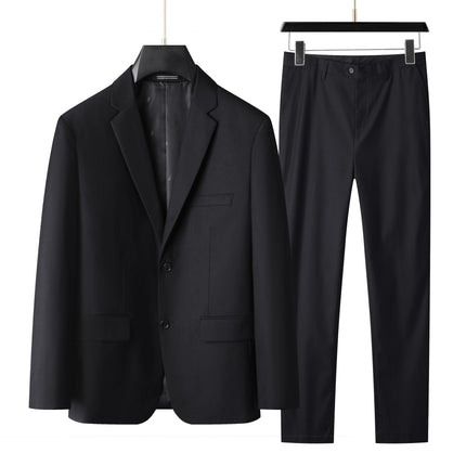 Fat Man 2025 Spring and Autumn New Men's Loose Plus Size Plus Size Business Casual Suit Three-Piece Suit