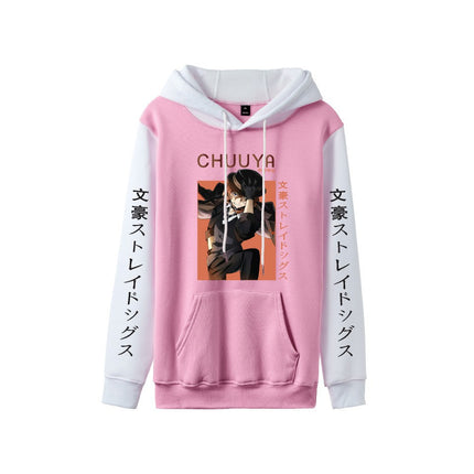 Foreign trade spring and autumn hooded sweater literary giant wild dog around the European code cross-border hot printing pullover men's and women's sweater