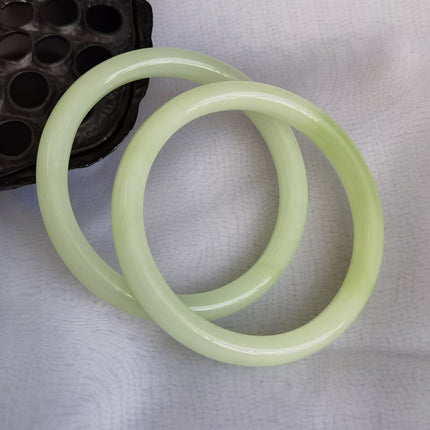 Imitation Chalcedony Bracelet Round Thick Jingle Bracelet New Chinese Style Cheongsam Accessories Guifei Bracelet Guofeng Bracelet Accessories Bracelet
