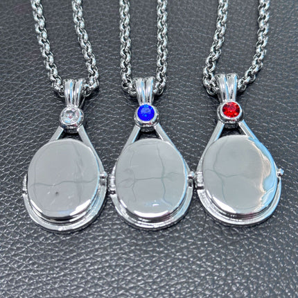Animation surrounding H2O red sand seal shell necklace girl mermaid shell can open and close necklace women's pendant