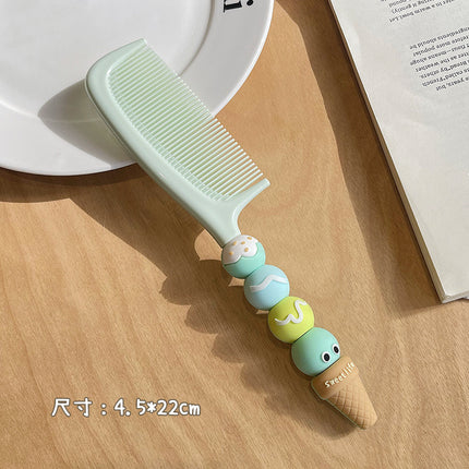 Cute Ice Cream Comb Home Student Children's Hair Comb Hair Comb Gift Portable Safe Straight Hair Comb