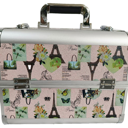 Manufacturer's Ready-Made Wholesale and Retail Professional Makeup Box, Beauty and Manicure Box, Double-Layer Large-Capacity Portable Makeup Box