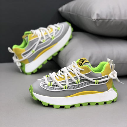 All-Match Ins Personalized Fashionable Comfortable Fashionable Casual Shoes Campus Student Letter Fashionable Men's Platform Board Shoes Men's Running Shoes