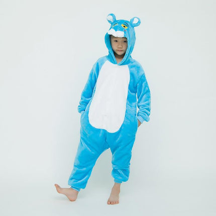 Manufacturer's Flannel Cartoon One-Piece Animal Pajamas for Children and Adults, Unicorn, Dinosaur, Pegasus Pajamas, Couple Style